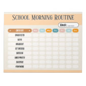 Daily Routine Checklist for Kids Morning & School  Notitieblok (Voorkant)