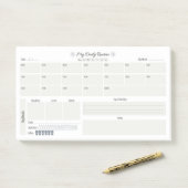 Daily Routine Planner Post-it® Notes (Op bureau)