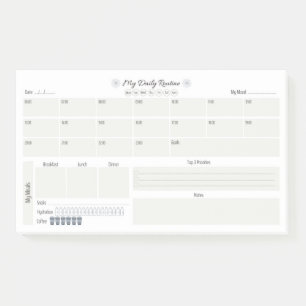 Daily Routine Planner Post-it® Notes