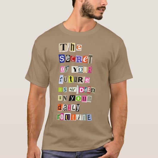 Daily Routine T-shirt (Voorkant)