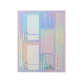 Daily Schedule for Focus & Self-Care  Notitieblok (Linkerzijde)