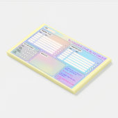 Daily Schedule for Focus & Self-Care Post-Its Post-it® Notes (Schuin)