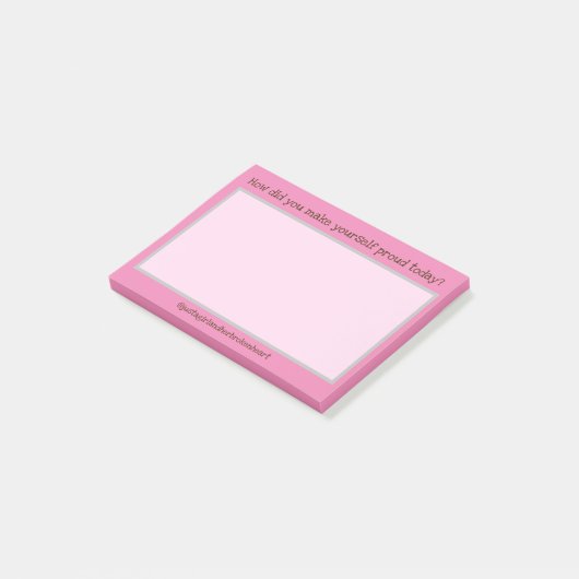 Daily Self Improvement Post merkt op Post-it® Notes (Schuin)