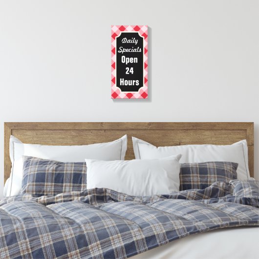 Daily Specials Diner Sign Art Canvas Afdruk (Insitu (Slaapkamer))