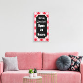 Daily Specials Diner Sign Art Canvas Afdruk (Insitu (Woonkamer))