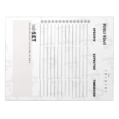 Daily To-Do List – Customizable Tear-Off Notepad Notitieblok (Voorkant)