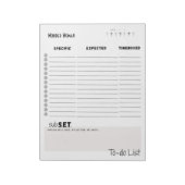 Daily To-Do List – Customizable Tear-Off Notepad Notitieblok (Linkerzijde)