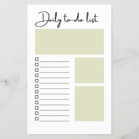 Daily To-Do List Flyer (Voorkant)