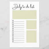 Daily To-Do List Flyer (Achterkant)