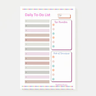 Daily To Do List Notepad Post-it® Notes
