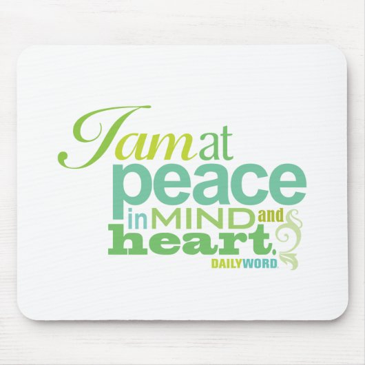 DAILY WORD® "Inner Peace" Mousepad Muismat (Voorkant)