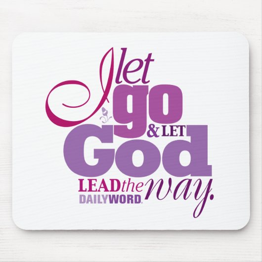 DAILY WORD® "Let Go, Let God" Mousepad Muismat (Voorkant)