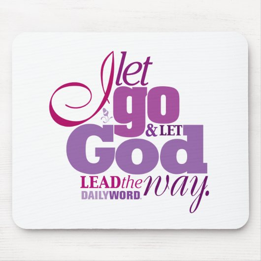 DAILY WORD® "Let Go, Let God" Mousepad Muismat (Voorkant)