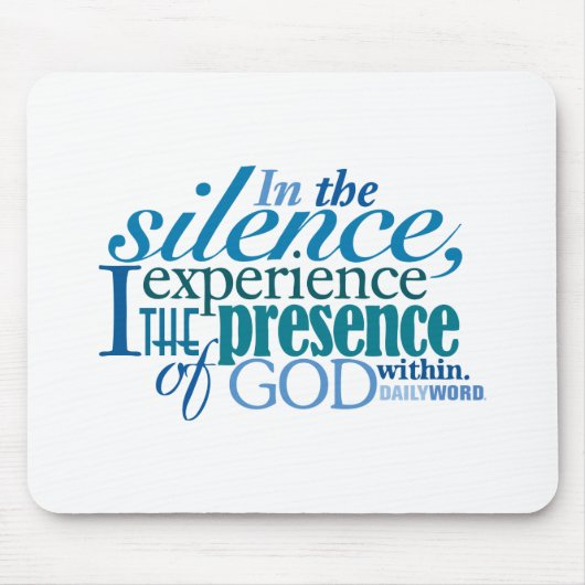 Daily Word® "Silence" Mousepad Muismat (Voorkant)