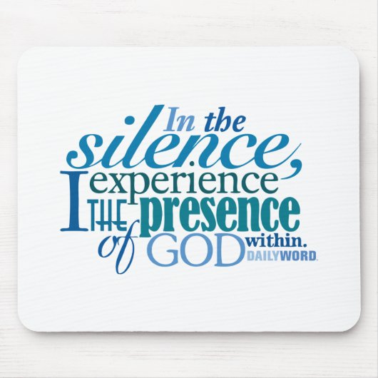 Daily Word® "Silence" Mousepad Muismat (Voorkant)