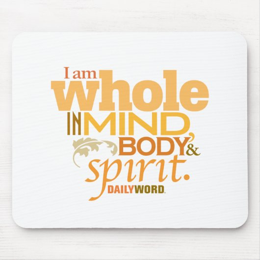 DAILY WORD® "Wholeness" Mousepad Muismat (Voorkant)