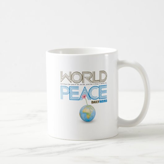 DAILY WORD® "World Peace" Koffiemok (Rechts)