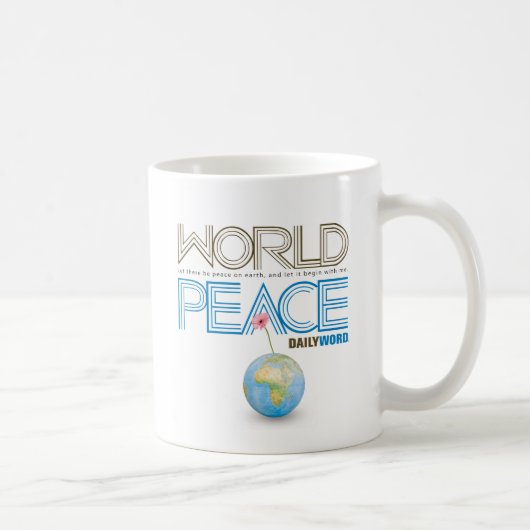DAILY WORD® "World Peace" Koffiemok (Rechts)