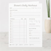  Daily Workout Planner downloaden Kaart (Voorkant)