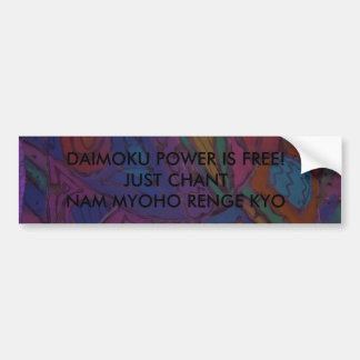 DAIMOKU POWER BUMPERSTICKER