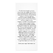 Daintree-rackkaart Reclamekaart (Achterkant)