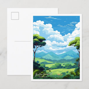 Daintree Rainforest Australia  illustratie Briefkaart