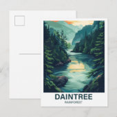 Daintree Rainforest Queensland Australië Reizen Briefkaart (Voorkant / Achterkant)