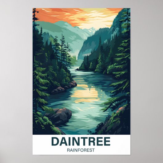 Daintree Rainforest Queensland Australië Reizen Poster (Voorkant)