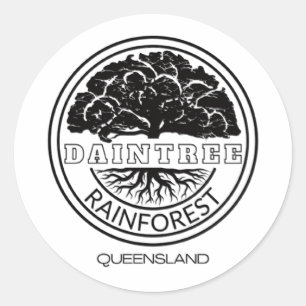 Daintree Rainforest Ronde Sticker