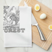 Daintree Rainforest Theedoek (Quarter Fold)