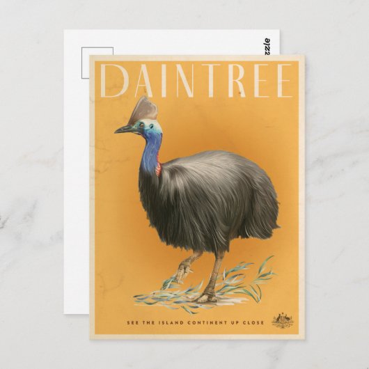 Daintree Raintree Cassowary Briefkaart (Voorkant / Achterkant)