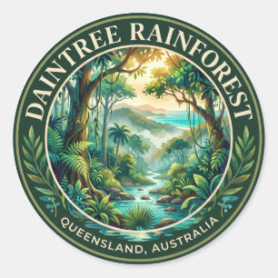 Daintree Regenwoud Australië Ronde Sticker