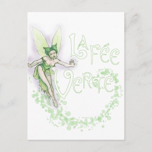 Dainty Absinthe La Fee Verte III Briefkaart (Voorkant)