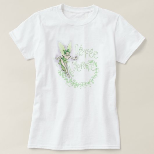 Dainty Absinthe La Fee Verte III T-shirt (Design voorkant)