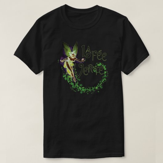 Dainty Absinthe La Fee Verte III T-shirt (Design voorkant)