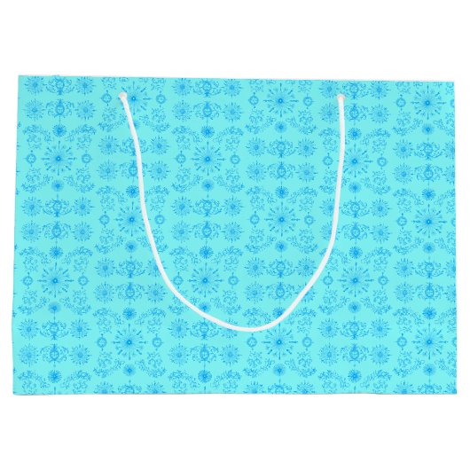 Dainty Blue on Teal Groot Cadeauzakje (Achterkant)