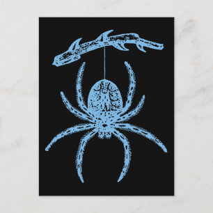 Dainty Blue Spider Briefkaart