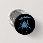 Dainty Blue Spider Button (Voorkant /achterkant)