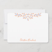 Dainty  Blush Pink Waterverf op maat Notitiekaartje (Voorkant)