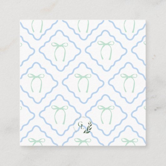 Dainty Bow Enclosure Kaarten (Achterkant)