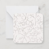 Dainty Branch Gepersonaliseerd Gift Enclosure Kaar Notitiekaartje (Achterkant)