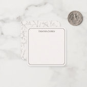 Dainty Branch Gepersonaliseerd Gift Enclosure Kaar Notitiekaartje (Voorkant / Achterkant in situ)