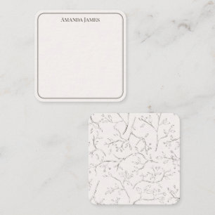Dainty Branch Gepersonaliseerd Gift Enclosure Kaar Notitiekaartje