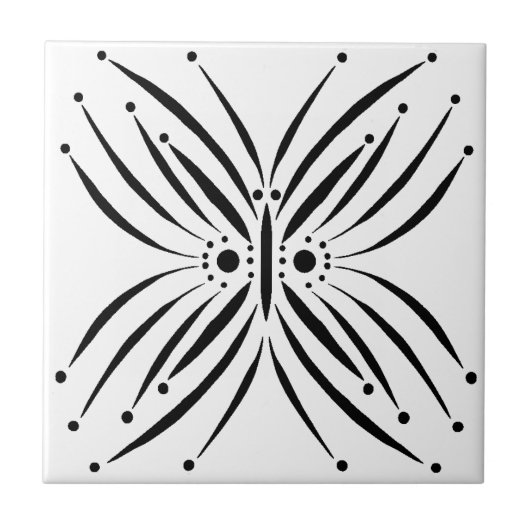 Dainty Butterfly Tegeltje (Voorkant)