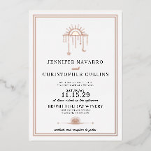 Dainty Celestial Details met Uitnodiging voor een 