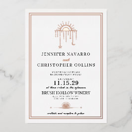 Dainty Celestial Details met Uitnodiging voor een