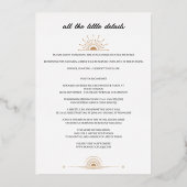 Dainty Celestial Details met Uitnodiging voor een  (Achterkant)