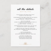 Dainty Celestial Wedding Informatiekaartje (Voorkant)