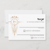 Dainty Celestial Wedding RSVP Kaartje (Voorkant)