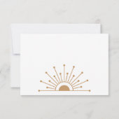 Dainty Celestial Wedding RSVP Kaartje (Achterkant)